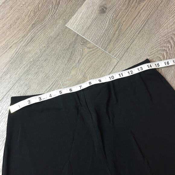 Max Studio Womens Wide Leg Elastic Waist Career Pants Black Medium - Picture 6 of 9